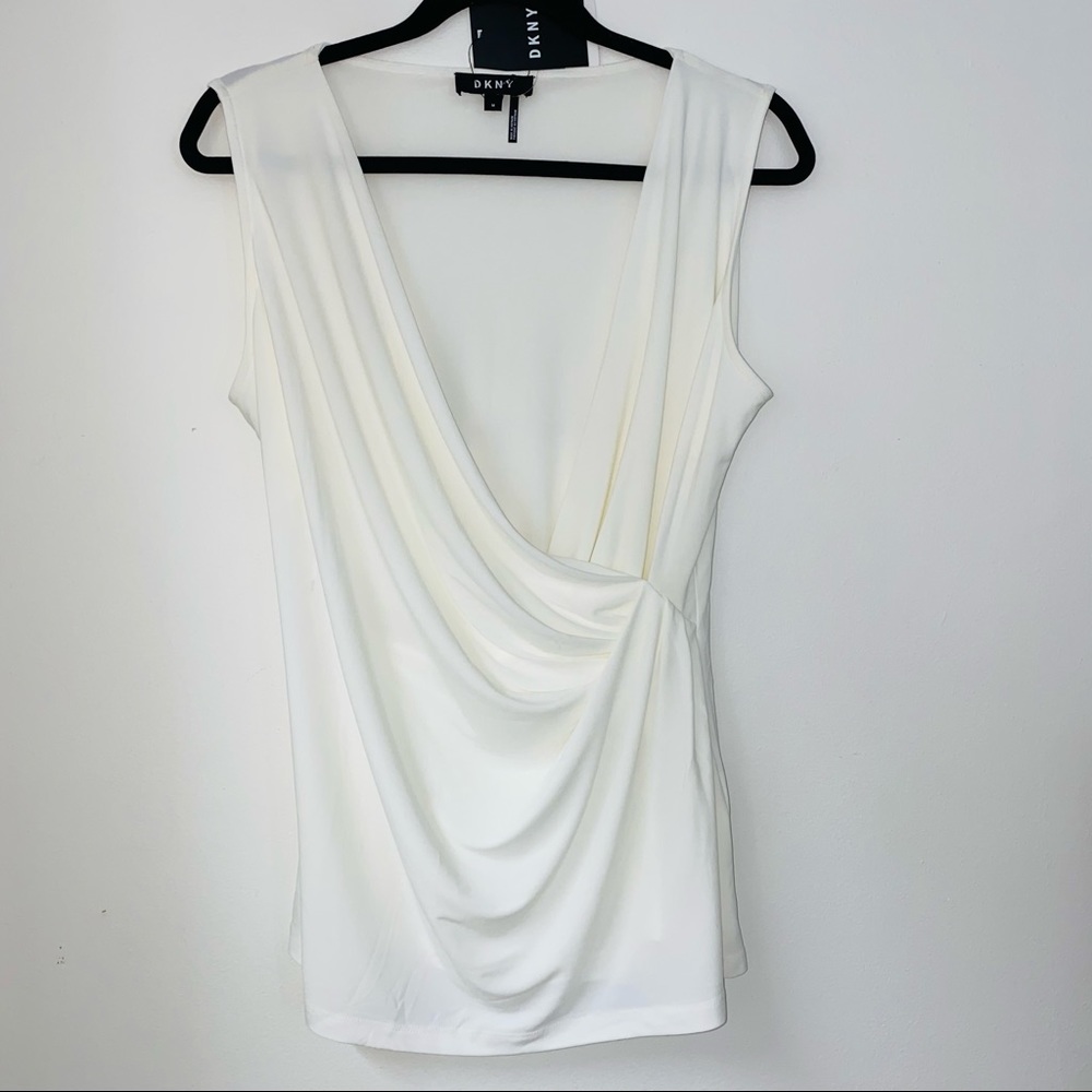 DKNY cow neck blouse NEW